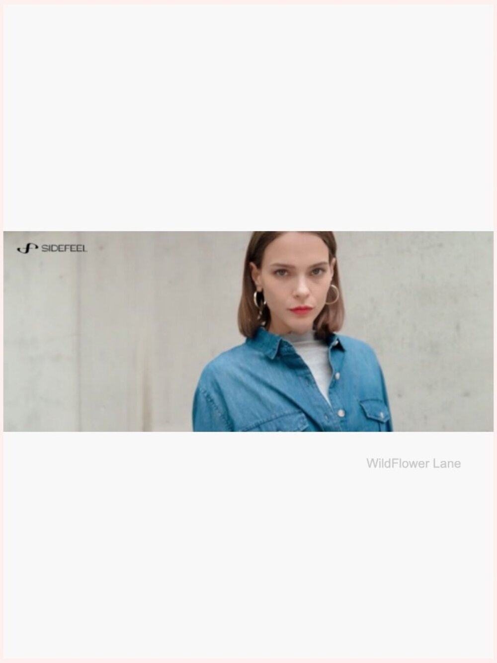 Women's Long Sleeve Button Down Denim Shirt - Classic Jean Top - Picture 7 of 7